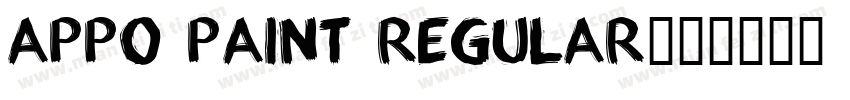 appo paint Regular字体转换